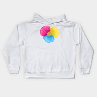 Pan pride flower Kids Hoodie